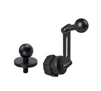 yanwuwa Conector de montaje para navegación de coche con interfaz de bola | Brazo adaptador de rosca de 1/4, extensión de visualización flexible, alineación del marco del soporte