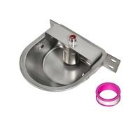 yanwuwa Cuenco de agua automático para vaca, dispensador de agua de conmutación de acero inoxidable para cabras, ganado, caballo, lechones, cabras