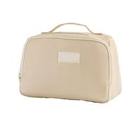 yanwuwa Estuche funcional con 9 capas de gran capacidad para artículos de papelería, bolsa de maquillaje organizada para la escuela, beige