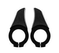 yanwuwa Extremos antideslizantes para manillar de bicicleta de montaña con anillos para manillar de bicicleta, empuñaduras ergonómicas