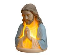 yanwuwa Jesús, elegante lámpara de estatua LED devocional, lámpara de mesa católica para decoración del hogar para dormitorio