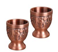 yanwuwa Juego de barwares retro con forma de elefante de bronce, elegantes accesorios de vino Kiriste para decoración del hogar y fiestas, juego tradicional de bar de elefante