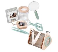 yanwuwa Juego de exploración para niños pequeños aventureros, incluye caja de observación, práctica pala Gogga Catcher y red de mariposas, herramientas de descubrimiento de la naturaleza para edades