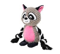 yanwuwa Juguete masticable de peluche duradero para perros con ruido chirriante para participar en juegos divertidos y cuidado dental, fácil de limpiar a mano