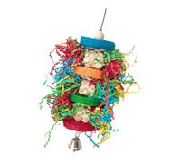 yanwuwa Juguete masticable para mascotas, papel de trituración colorido natural para cacatúa, conure, cacatúas, juguete de molienda de dientes para jaula