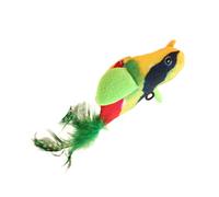 yanwuwa Juguete para pájaros, gorrión, juego interactivo, realista, chirping interior, felinos, juguete, regalo, sonido, alivio del aburrimiento de mascotas