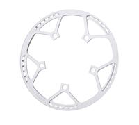 yanwuwa Manivela plegable para bicicleta 130BCD, juego de bielas con huecos de disco único 45T/47/53/56/58T, bielas plegables de repuesto para rueda de cadena de una sola velocidad