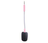 yanwuwa Micrófono para auriculares con cancelación de ruido de 3,5 mm, diseño de boom desmontable, juego de placa dorada