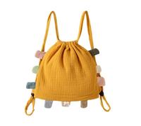 yanwuwa Mochila de gran capacidad con doble correa para el hombro, mochila para niños y niñas, mochila versátil para dinero en efectivo, monedero de juguete, Amarillo