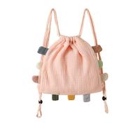 yanwuwa Mochila de gran capacidad con doble correa para el hombro, mochila para niños y niñas, paquete versátil para dinero en efectivo, monedero de juguete, rosa claro
