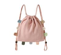 yanwuwa Mochila de gran capacidad con doble correa para el hombro, mochila para niños y niñas, paquete versátil para dinero en efectivo, monedero de juguete, rosa oscuro