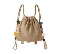 yanwuwa Mochila de gran capacidad con doble correa para el hombro, mochila para niños y niñas, paquete versátil para dinero en efectivo, monedero de juguete, verde oscuro