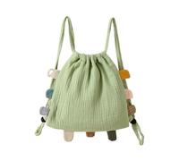 yanwuwa Mochila de gran capacidad con doble correa para el hombro, mochila para niños y niñas, paquete versátil para dinero en efectivo, monedero de juguete, verde menta