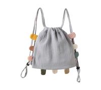 yanwuwa Mochila de gran capacidad con doble correa para el hombro, mochila para niños y niñas, paquete versátil para dinero en efectivo, monedero de juguete, Gray