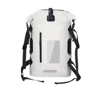 yanwuwa Mochilas ergonómicas de camping, impermeables, reflectantes, para actividades al aire libre, mallas permeables, senderismo, blanco, 30L