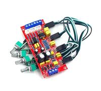 yanwuwa Módulo de preamplificador auditivo NE5532, placa de tono de doble chip con preamplificador de graves de rango medio personalizable