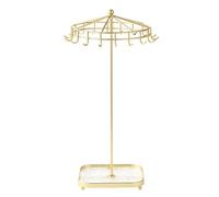 yanwuwa Organizador de joyas que ahorra espacio, soporte extraíble para collares, elegante soporte para colgar y almacenar joyas, soporte de aleación