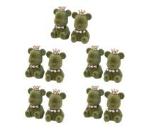 yanwuwa Práctico juego de botones para pantalones, con forma de oso, tela aterciopelada brillante, diseño de oso