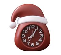 yanwuwa Reloj de dibujos animados para festivales, movimiento silencioso, energía de batería, decoración de Navidad, hogar, habitación, dibujos animados, decoración de estantes de Navidad