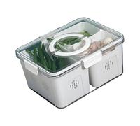 yanwuwa Sealed Designs - Contenedor de alimentos con división transparente, ideal para almacenar ingredientes durante mucho tiempo, organizadores que ahorran espacio