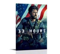 YANXIAOYUOZDS 13 Hours-The Secret Soldiers of Bengasi Póster de película para habitación, decoración estética de pared de 50 x 75 cm, estilo de marco 27