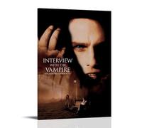 YANXIAOYUOZDS Póster de entrevista con el vampiro, póster de película, decoración estética, arte de pared, 20 x 30 cm, estilo marco 15