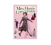 YANXIAOYUOZDS Póster de la película Mrs. Harris Goes to Paris - Póster de película para habitación, decoración estética de pared de 50 x 75 cm, estilo 20