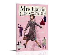 YANXIAOYUOZDS Póster de la película Mrs. Harris Goes to Paris - Póster de película para habitación, decoración artística de pared de 50 x 75 cm, estilo marco 20