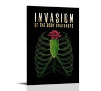 YANXIAOYUOZDS Póster de película de la invasión de los ladrones de cuerpos, decoración estética para pared, 60 x 90 cm, estilo de marco 14