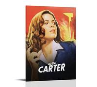 YANXIAOYUOZDS Póster de película de Marvel One-Shot-Agent Carter, decoración estética para pared, 40 x 60 cm, marco estilo 19