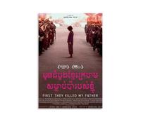 YANXIAOYUOZDS Póster de película First They Killed My Father para habitación, decoración estética artística de pared, 50 x 75 cm, estilo 14