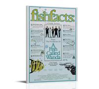 YANXIAOYUOZDS Póster de película "Un pez llamado Wanda" para habitación, decoración estética artística para pared, 20 x 30 cm, marco estilo 21