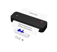 yanxio Impresoras portátiles inalámbricas para viajes, impresora portátil, impresora térmica sin tinta, compatible con papel térmico A4/8.5 x 11 pulgadas para oficina, viajes, hogar, compatible con