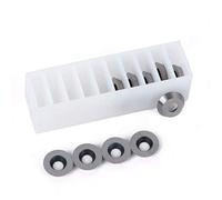 YANXUAN 1/2 pulgada de carburo redondo insertos de madera cortador de hoja de torneado, apto para herramientas de torno de madera de acabado hueco, 12 x 2,5 mm 30°, paquete de 10