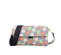 yanyaxm Bolso de hombro estilo americano Diseño empalme vaquero(P3173B-MR)
