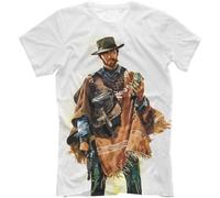 yanyexia Clint Eastwood T-Shirt - Wild West Stil Wei Aufdruck Western T-Shirt