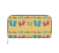 YANYU Chanclas de caligrafía, zapatos de playa, de piel, con estampado, cartera de mano para mujer, uso casual y de viaje, para todas las ocasiones, Negro -, Talla única, Arte