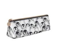 YANYU Cute Penguins Sketch - Estuche funcional para lápices, gran capacidad, 8.3 x 2.2 x 2.4 pulgadas, bolsa triangular con cremallera
