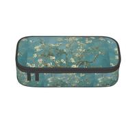 YANYU Estuche práctico con estampado de flor de almendro de 8.3 x 2 x 3.7 pulgadas, estilo para bolígrafos, lápices y objetos pequeños