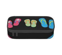 YANYU Flip Flops - Estuche para lápices de caligrafía y zapatos de playa, 21 x 5 x 9 cm, estilo para bolígrafos, lápices y objetos pequeños