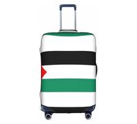 Yanyu Funda universal para maleta con estampado de bandera de Palestina, elástica, lavable, protector de equipaje de viaje para adultos, Blanco, S