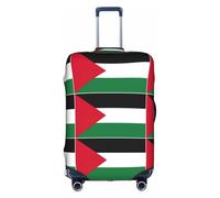 Yanyu Funda universal para maleta con estampado de bandera de Palestina, elástica, lavable, protector de equipaje de viaje para adultos, Blanco, L