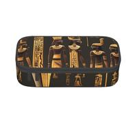 YANYU Jeroglíficos egipcios antiguos impresión conveniencia bolsa 8.3 x 2 x 3.7 pulgadas estilo para bolígrafos lápices objetos pequeños, negro, talla única, Negro 1, One size