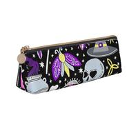 YANYU Magic Witch Witchcraft - Estuche funcional con diseño de dibujo bohemio, gran capacidad, 21 x 5 x 6 cm, bolsa triangular con cremallera