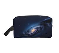 YANYU Universe Milky Way - Neceser de viaje con estampado de galaxia, bolsas de almacenamiento con cremallera y asas, organizador portátil de cosméticos, blanco, talla única, color blanco, blanco, One