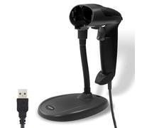 YANZEO Escáner de código de Barras 1D 2D con Soporte Ajustable, escáner de código QR, Lector de códigos de Barras USB con Sensor de Imagen CMOS y Captura automática de Pantalla