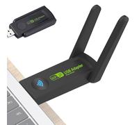 yanzisura Adaptador WiFi USB para PC de Escritorio,Adaptador WiFi USB inalámbrico,Adaptador de Red de Doble Banda - Receptor de Red inalámbrico, Adaptador de 600 Mbps para PC portátil de Escritorio