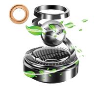 yanzisura Ambientador de aire giratorio para coche con energía solar,Ambientador de aire solar para coche | Ambientador de aromas giratorios con difusor de energía solar - Decoraciones para