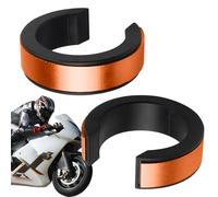 yanzisura Anillos de precarga de horquilla delantera, 2 piezas de modificación de motocicleta, decorativo de vehículo eléctrico de 35 mm para motocicletas