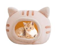yanzisura Cama de tienda para perro, bonita cueva de forro polar de cristal para mascotas con almohadilla para rascar y colgar bolas, casa calmante para mascotas para perros pequeños y medianos